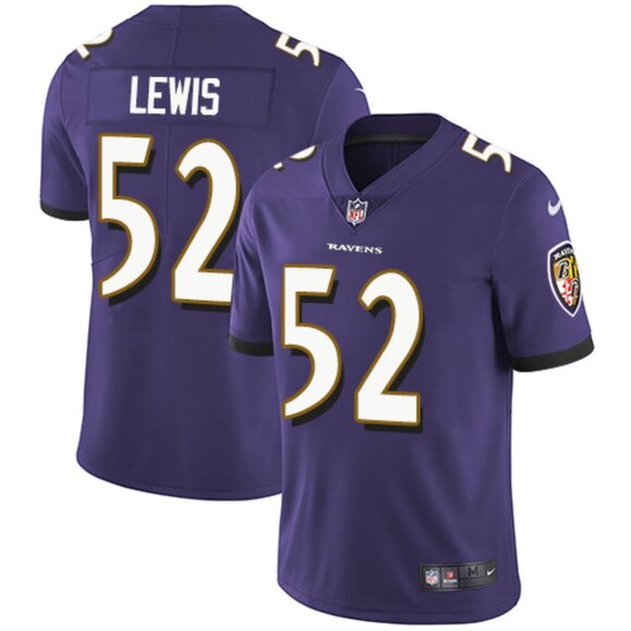 Mens Youths Kids Womens Ray Lewis Purple Stitched Vapor Jersey